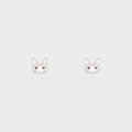 Sandy Liang Terminator Bunny Studs - Silver