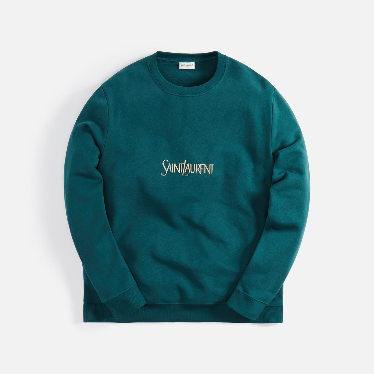 Saint Laurent Sweatshirt - Vert ET Naturel