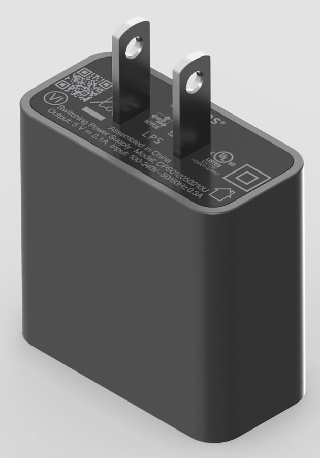 SONOS Lunar Black 10W USB Power Adapter - USBADUS1BLK - image 1