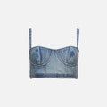 Retrofete Elise Denim Top - Vivid