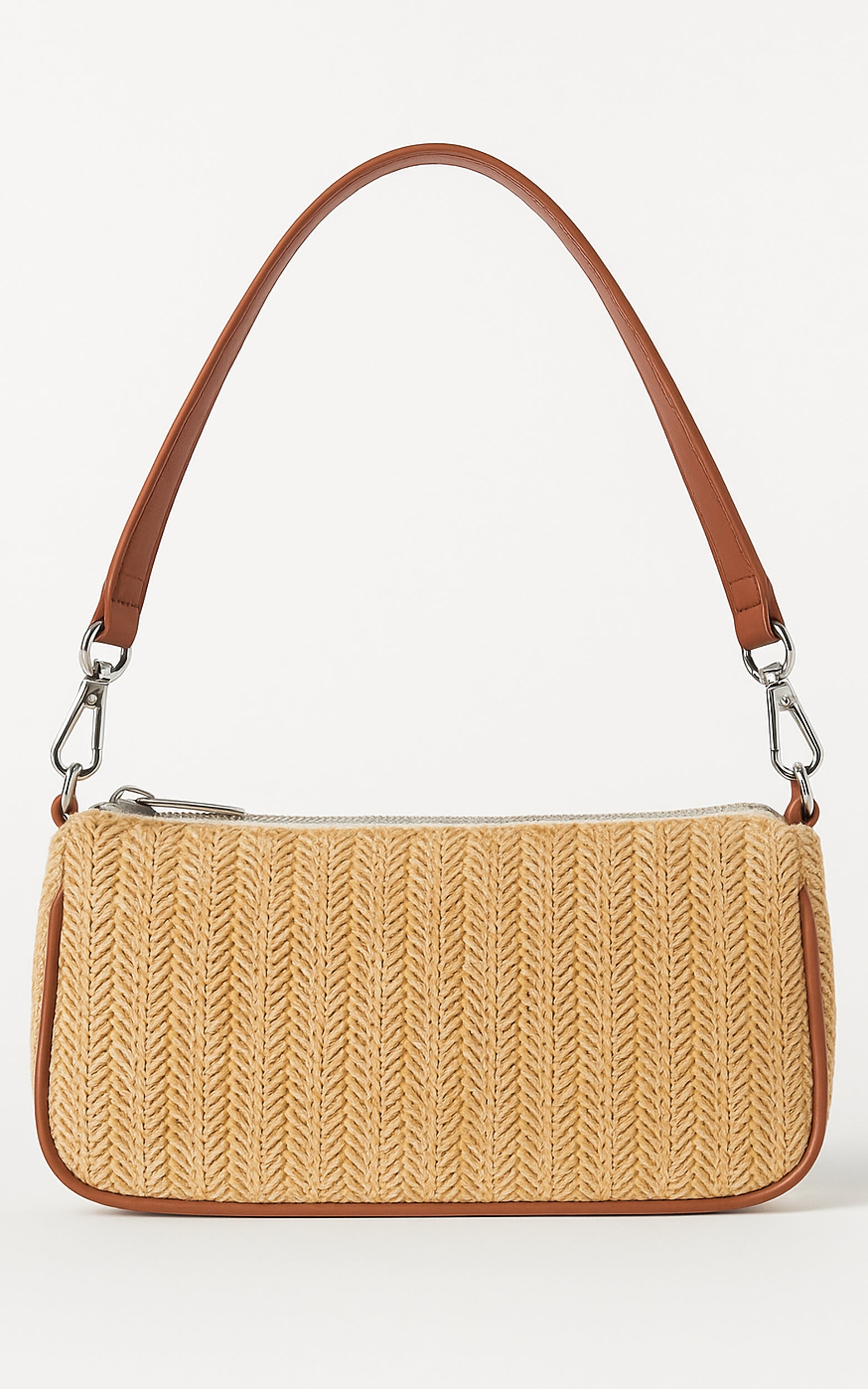 Sally Bag - Straw Shoulder Bag in Natural
