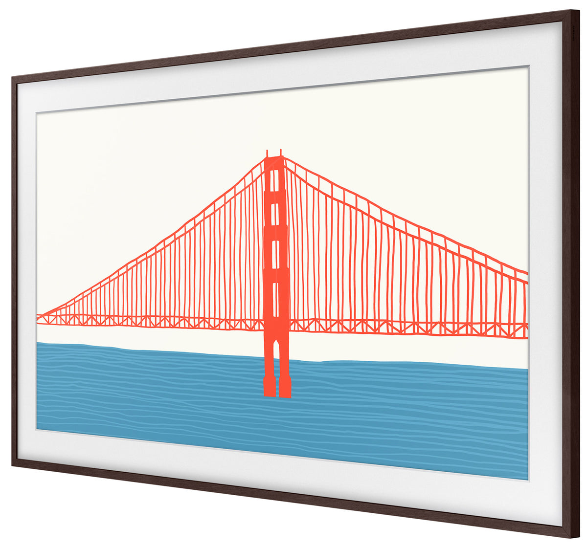 Samsung (2021) 50" The Frame Customizable Bezel In Modern Brown - VG-SCFA50BWBZA - image 4