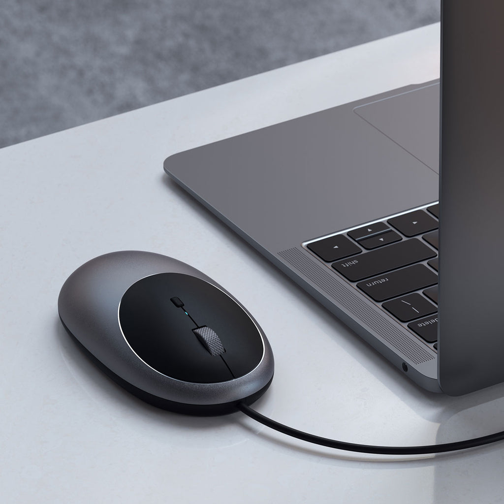 Satechi Space Gray C1 USB-C Wired Mouse - ST-AWUCMM - image 8