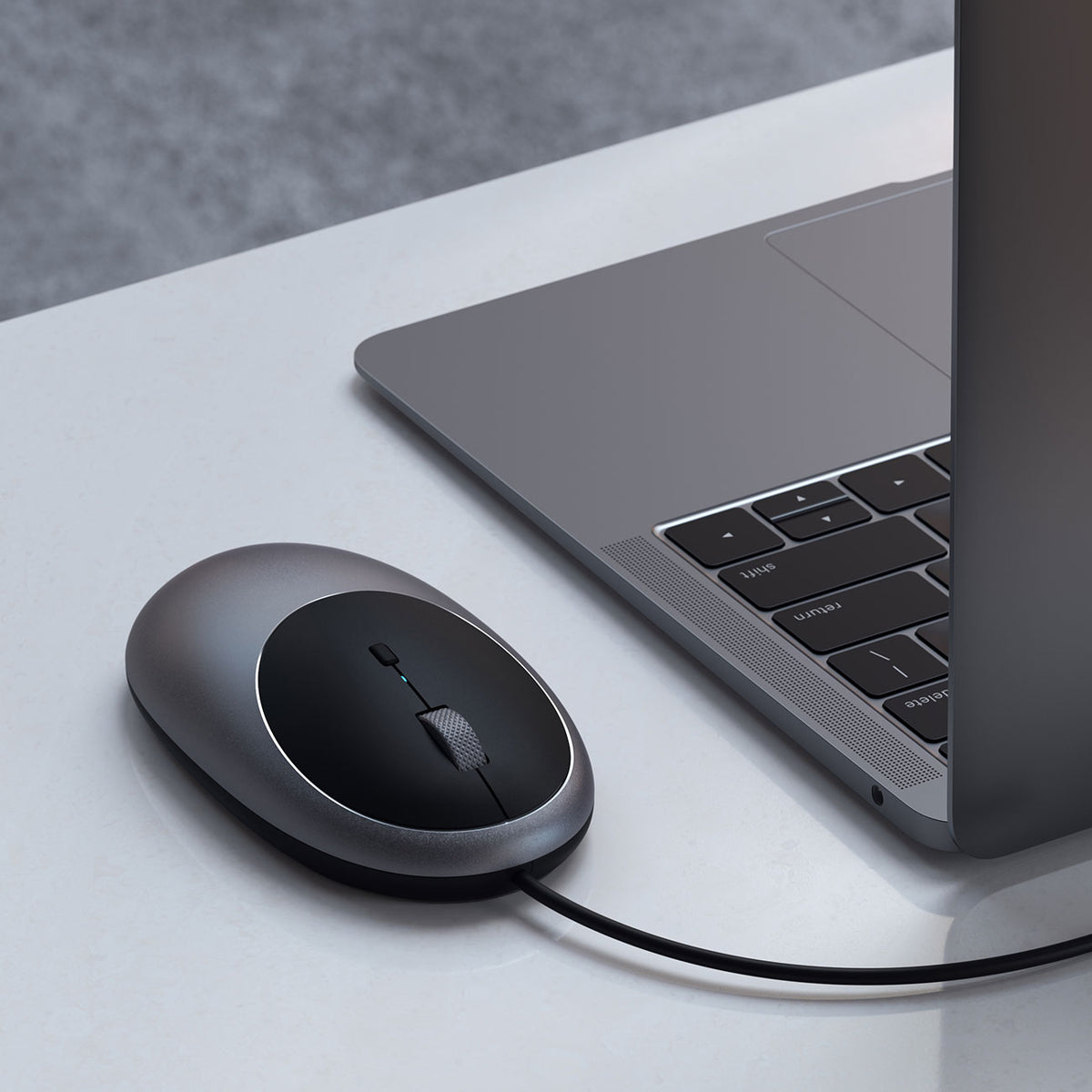 Satechi Space Gray C1 USB-C Wired Mouse - ST-AWUCMM - image 8