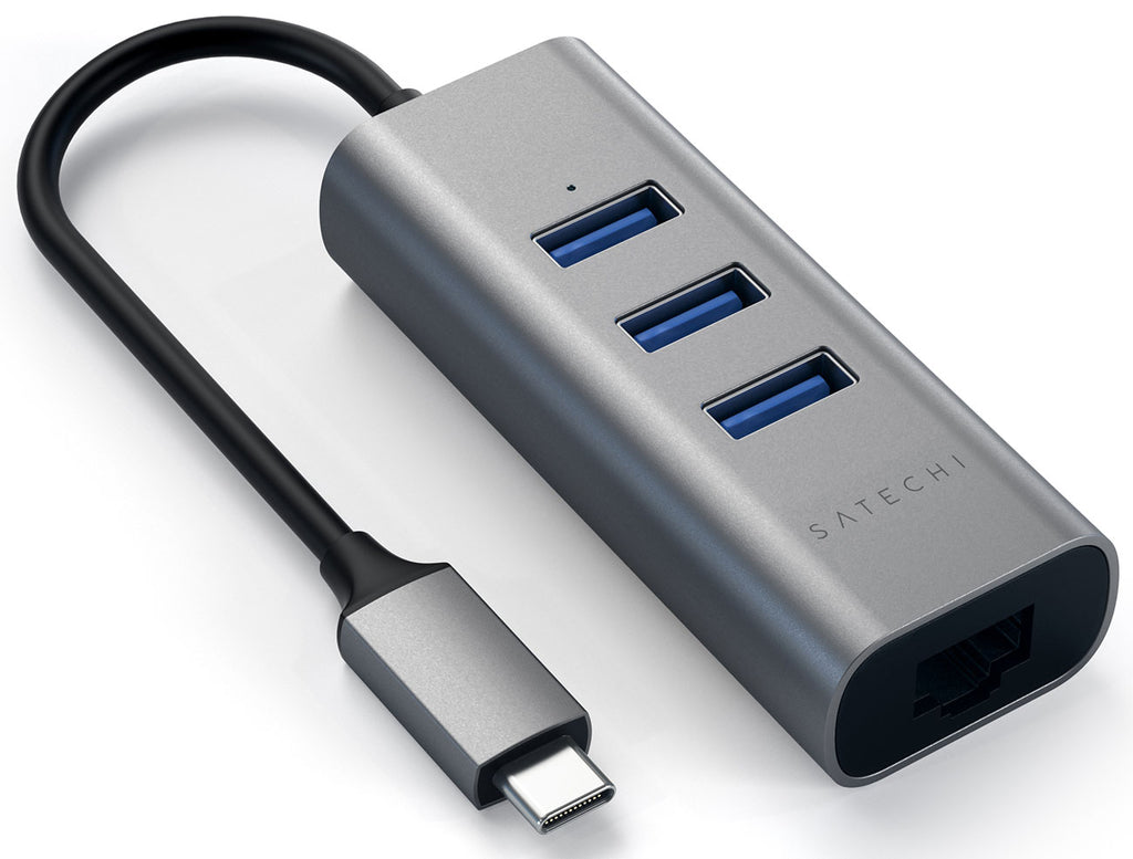 Satechi Space Gray USB-C 2-In-1 USB Hub With Ethernet - ST-TC2N1USB31AM - image 3