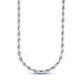 GLD Men Rope Chain in Sterling Silver - 6mm