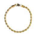 GLD Women Rope Chain Bracelet in Yellow Gold Vermeil - 4mm