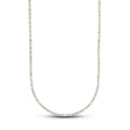 GLD Women Women's Moissanite Diamond Tennis Necklace in Yellow Gold Vermeil - 2mm