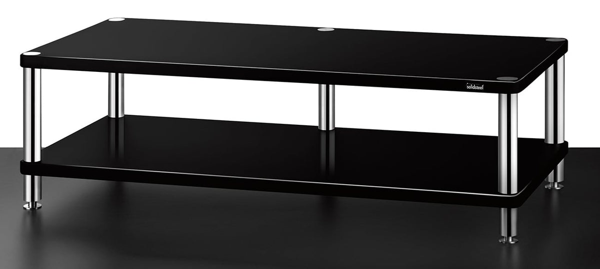 Solidsteel HW-2 Gloss Black High-End & TV Design Rack - HW-2L - image 1