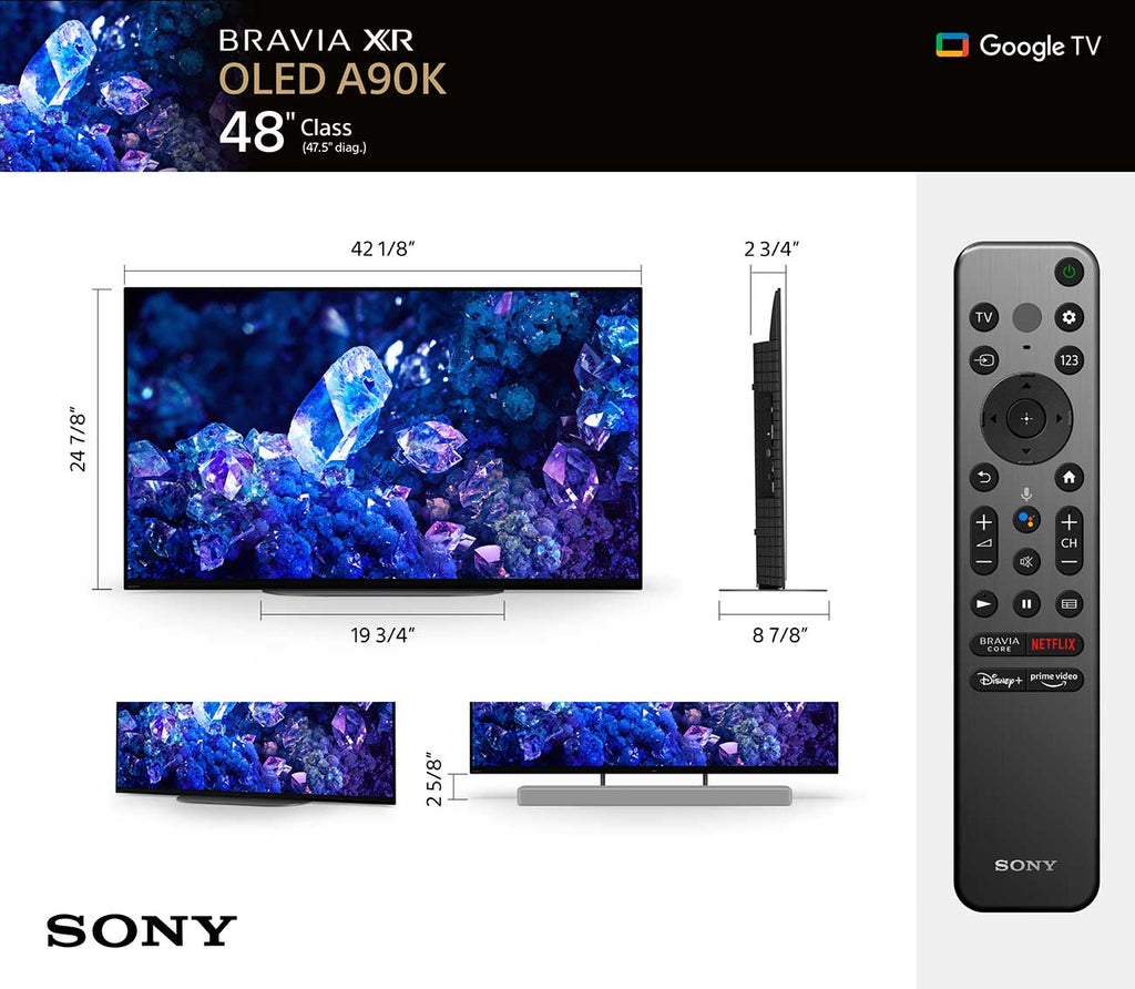 Sony 48" BRAVIA XR A90K 4K HDR OLED TV With Smart Google TV - XR48A90K - image 15