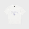 vowels Faded Collegiate Tee - White