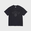 vowels Faded Collegiate Tee - Black