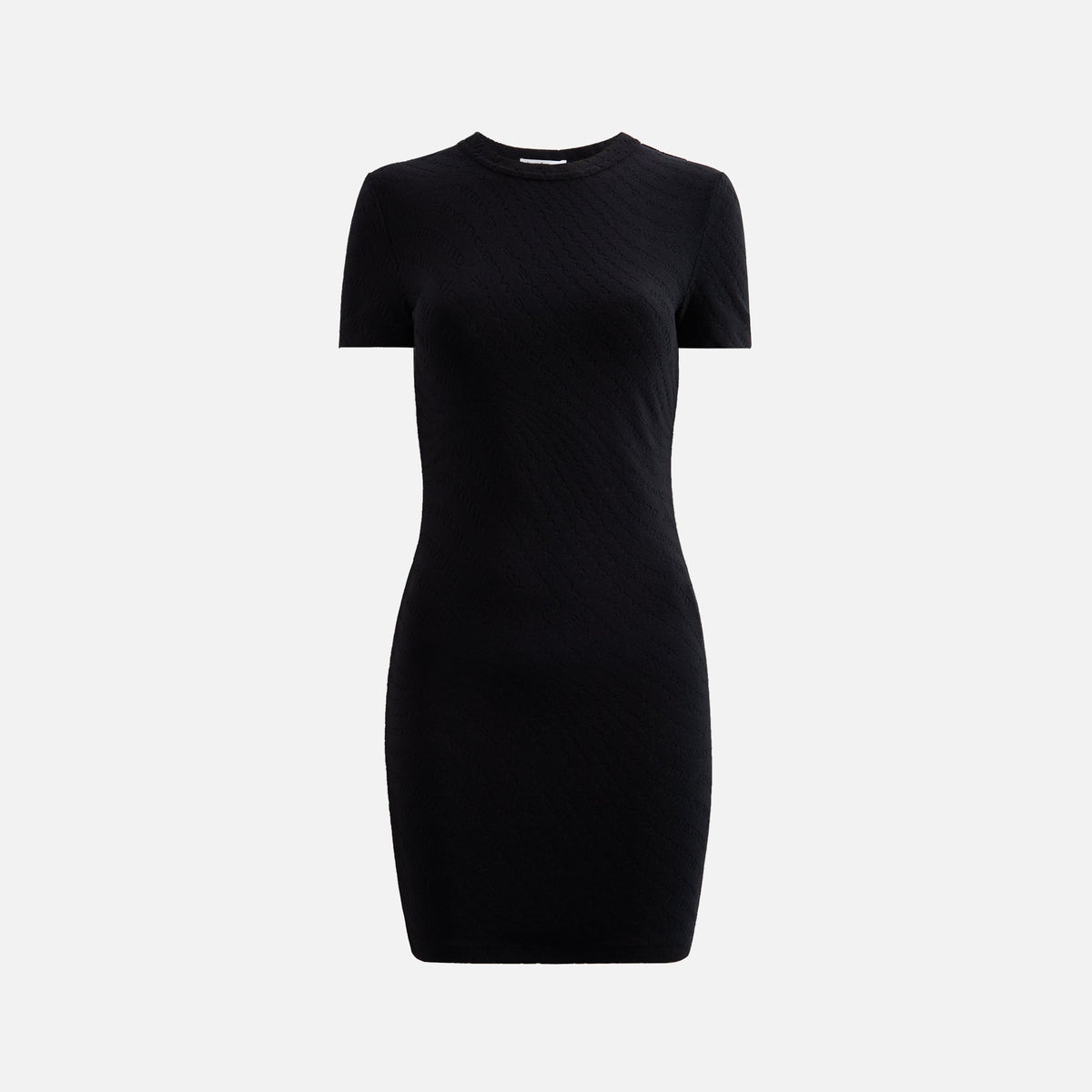 Alexander Wang Crew Neck Short Sleeve Dress - Black