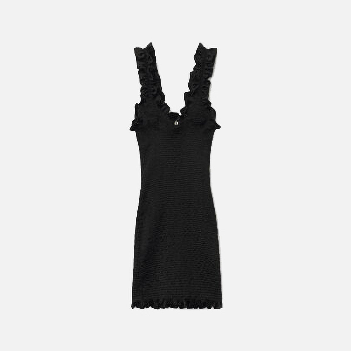 Alexander Wang Smocked Mini Dress - Black
