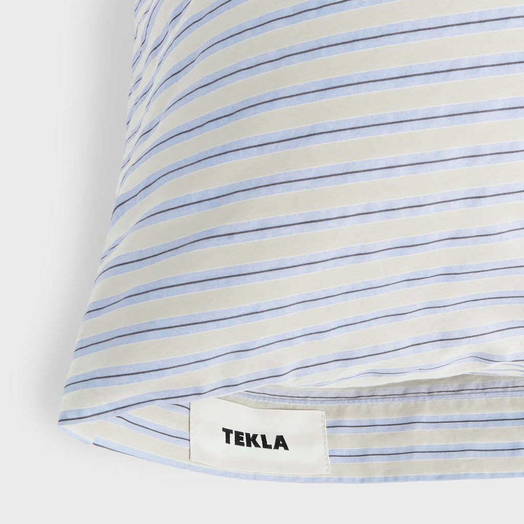 Tekla Percale Pillow Sham - Flint Stripes