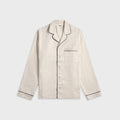 Tekla Sateen Long Sleeved Shirt - Brown Pin Stripes