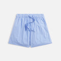 Tekla Poplin Pajama Shorts - Pin Stripes