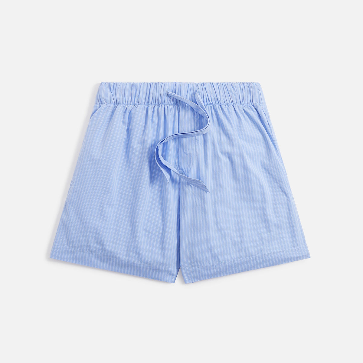 Tekla Poplin Pajama Shorts - Pin Stripes