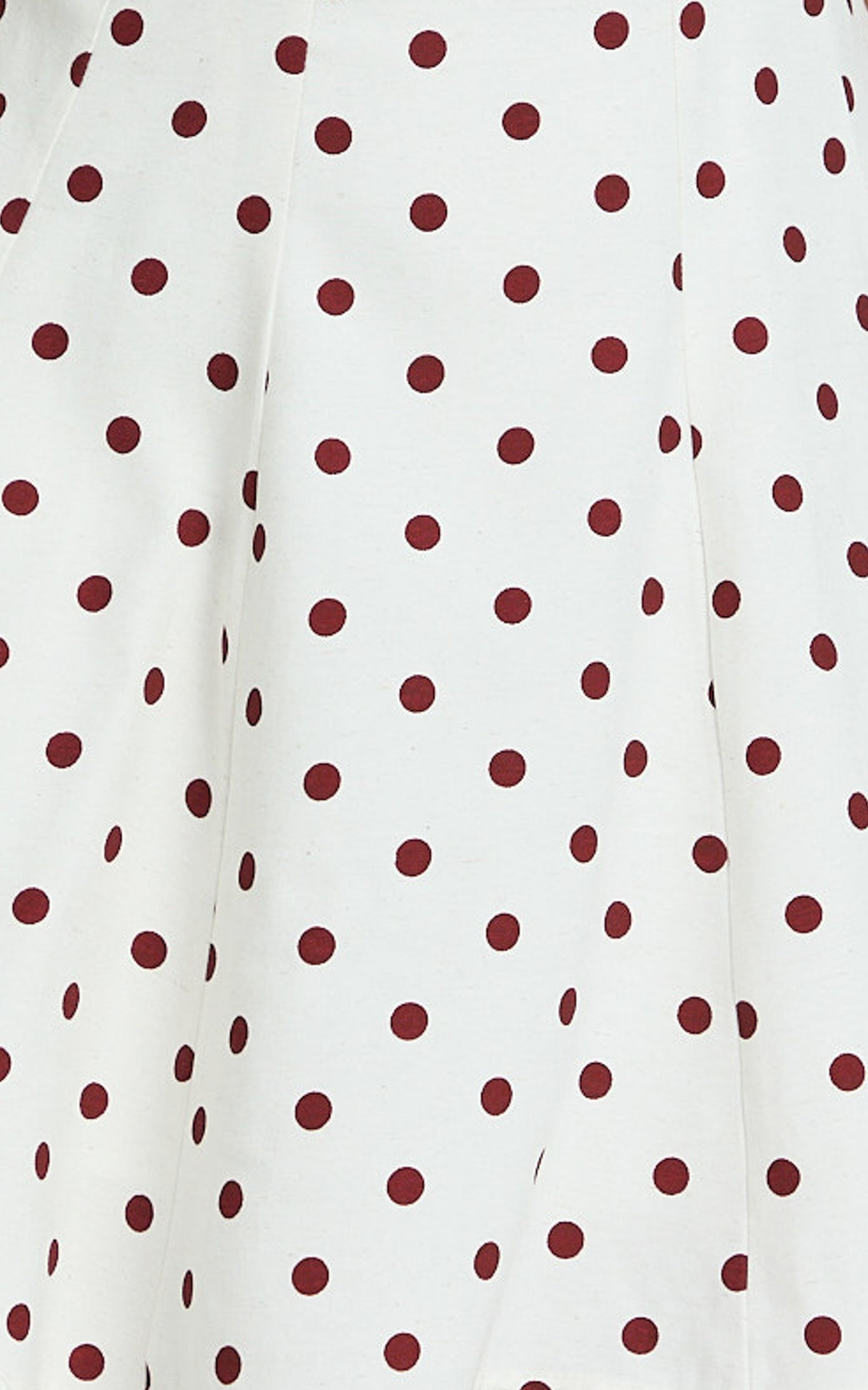 Tracey Mini Dress - Fit And Flare Polka Dot Dress in Cream Polka Dot
