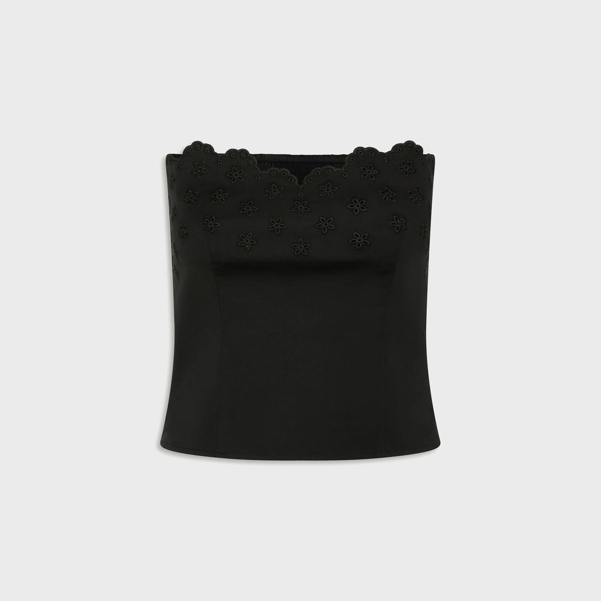 Frankies Bikinis Twilight Poplin Top - Black
