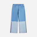 Marni Bleach Coated Organic Denim Mega Trouser - Cobalt