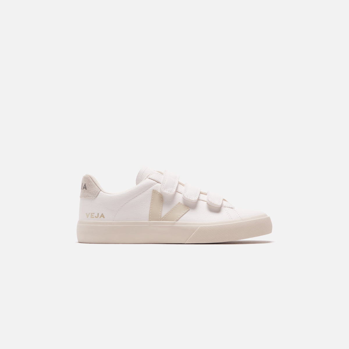 Veja Wmns Recife Logo Extra - White / Pierre / Natural