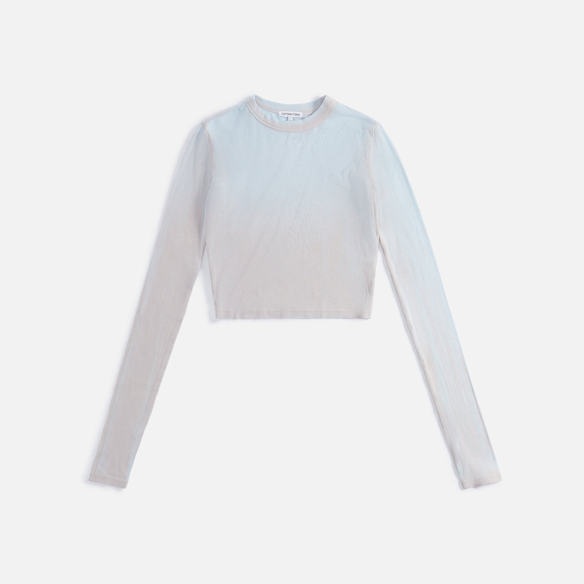 Cotton Citizen Verona Crop Top - Pacific Blue Cast