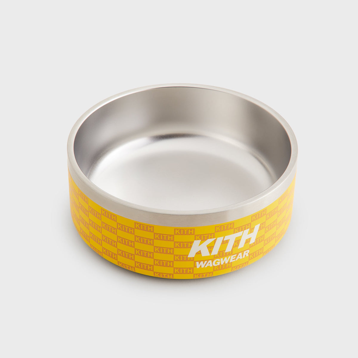 Kith for wagwear Metal Dog Bowl - Yellow