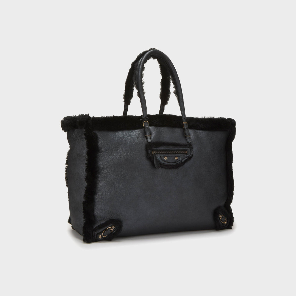 WGACA Balenciaga Shearling Papier A4 Large - Black