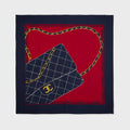 WGACA Chanel Silk Scarf - Navy
