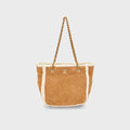 WGACA Chanel Shearling Coco Neige Shopping Tote Small - Brown