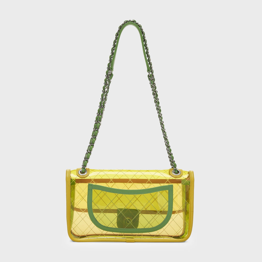 WGACA Chanel Quilted Vinyl Coco Splash Classic Flap Mini - Multi
