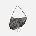 WGACA Christian Dior Black Trotter Saddle Bag - Black