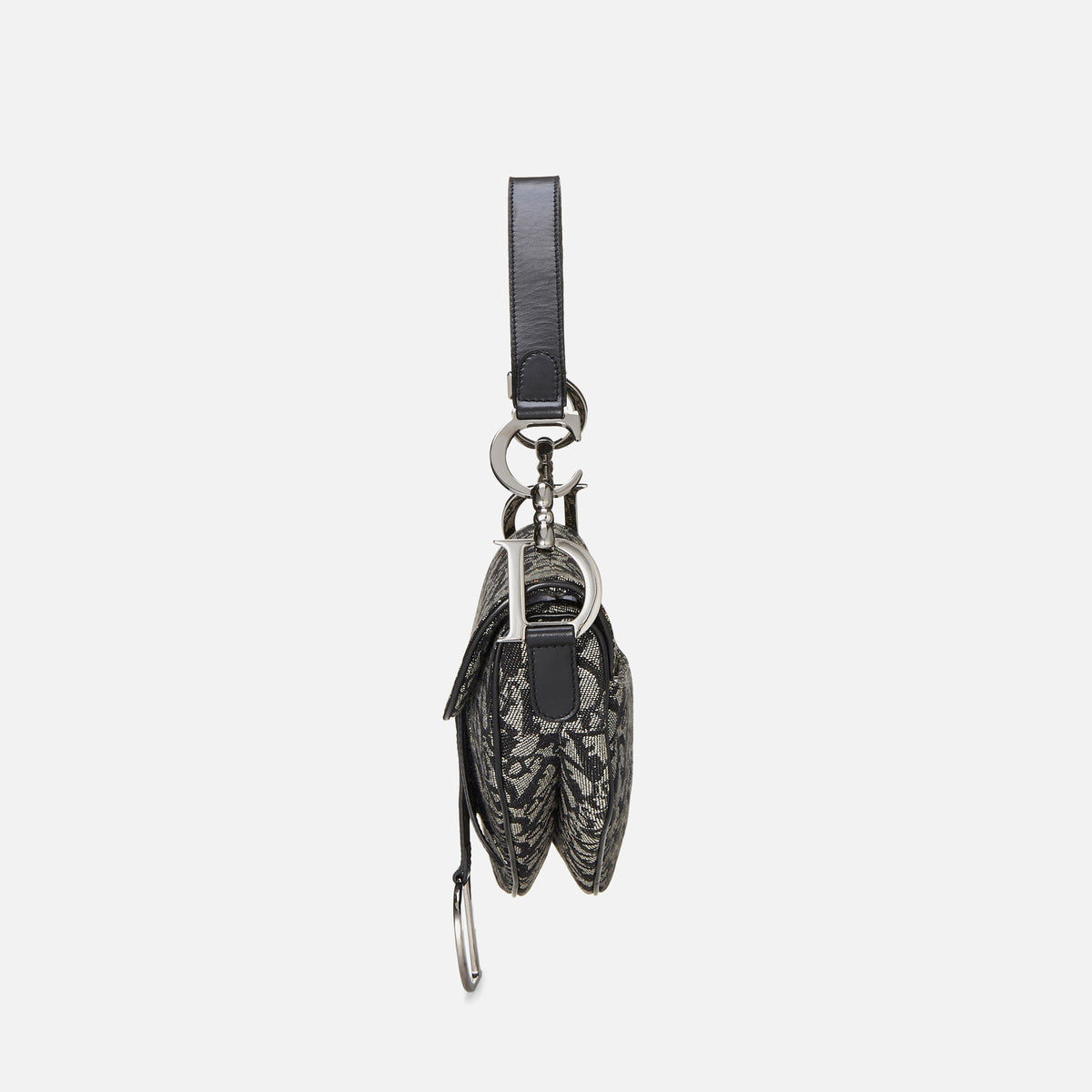 WGACA Christian Dior Black Trotter Saddle Bag - Black