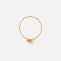 What Goes Around Comes Around Dior Letters Bracelet - Gold