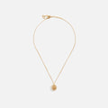 WGACA Dior Crystal CD Oval Necklace - Gold