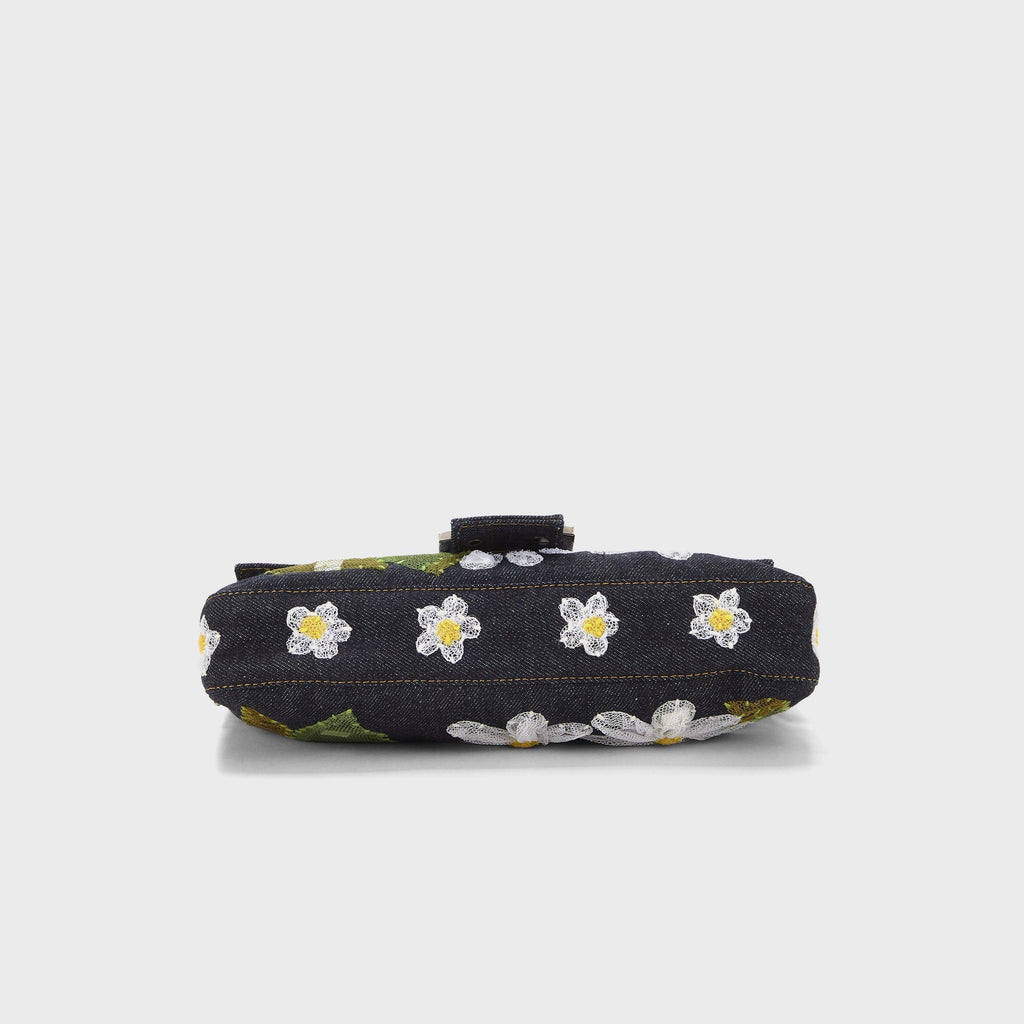WGACA Fendi Embroidered Baguette - Navy