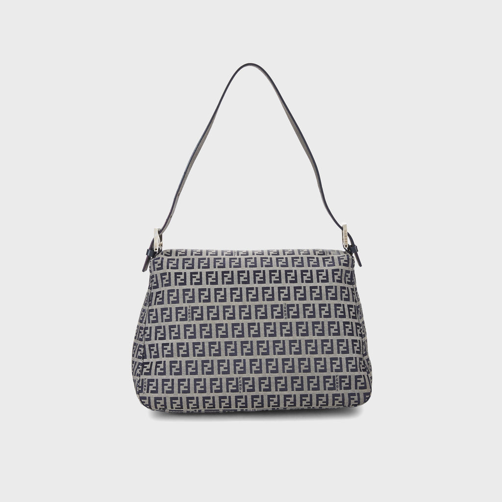 WGACA Fendi Zucchino Mamma Shoulder Bag - Navy
