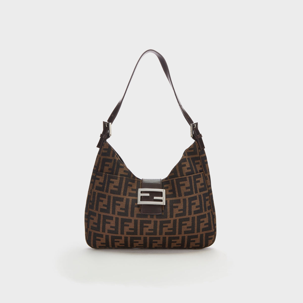 WGACA Fendi Zucca Shoulder - Brown
