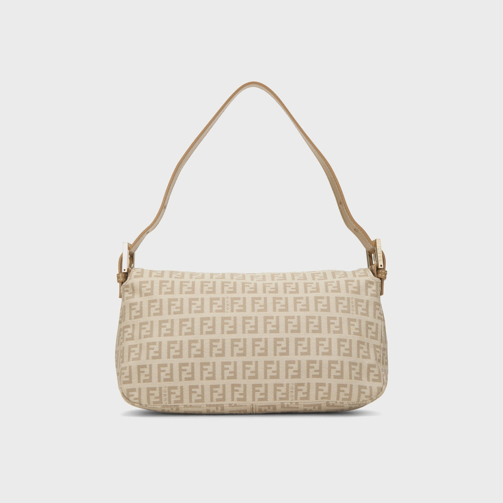 WGACA Fendi Zucchino Shoulder Bag - Beige