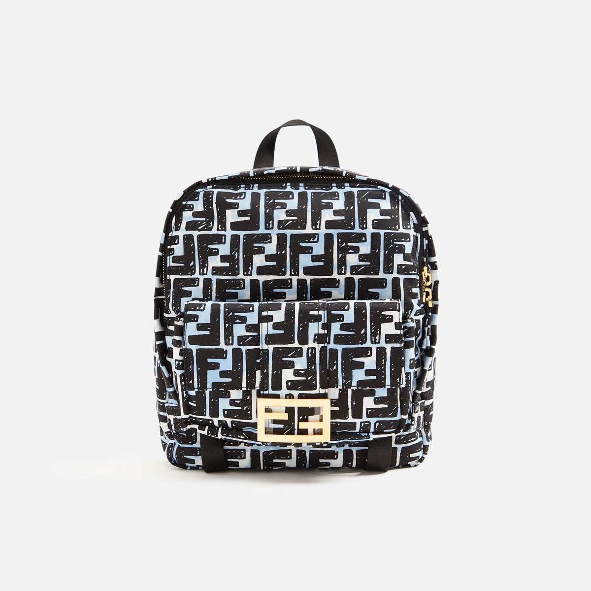 WGACA Fendi Nylon Logo Printed Backpack - Multi