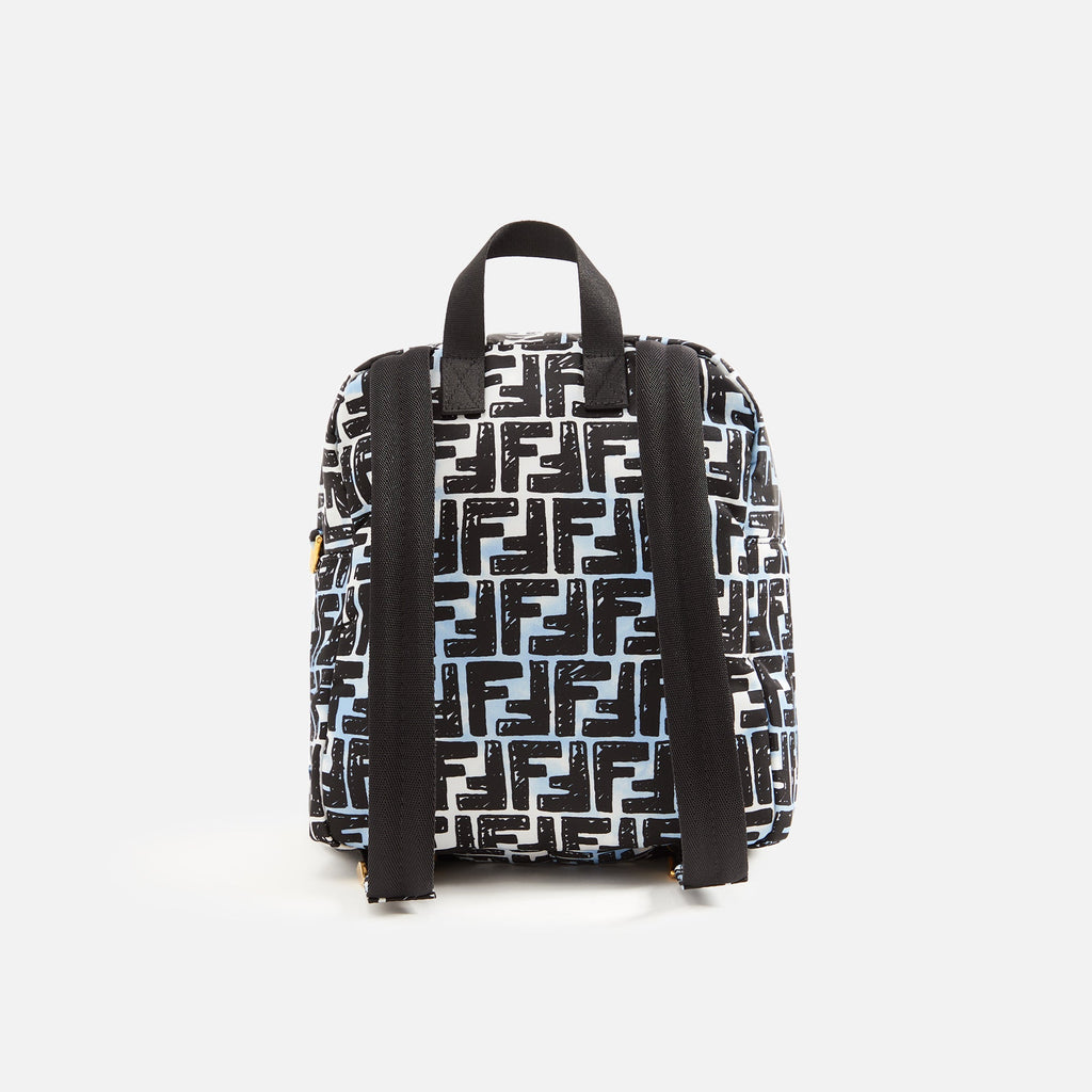 WGACA Fendi Nylon Logo Printed Backpack - Multi