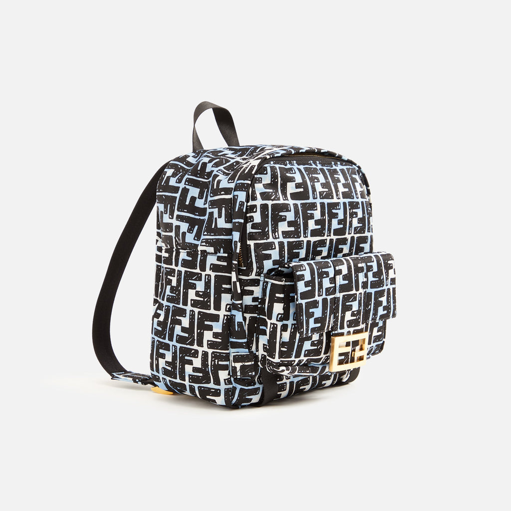 WGACA Fendi Nylon Logo Printed Backpack - Multi