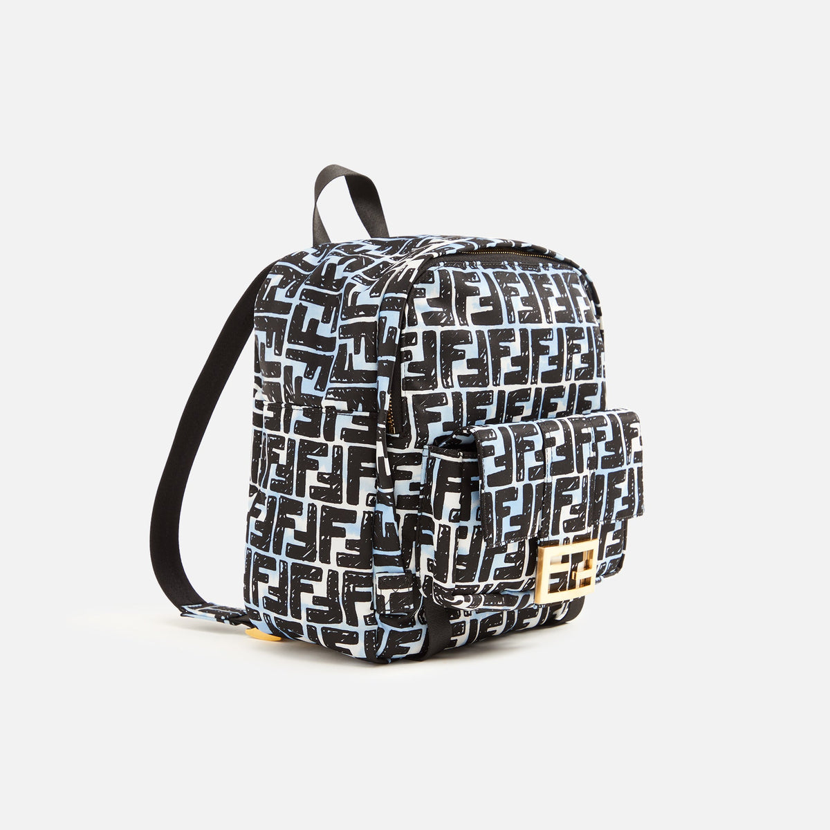 WGACA Fendi Nylon Logo Printed Backpack - Multi