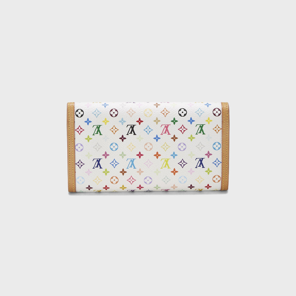 WGACA Louis Vuitton x Takashi Murakami International Wallet - White / Multi