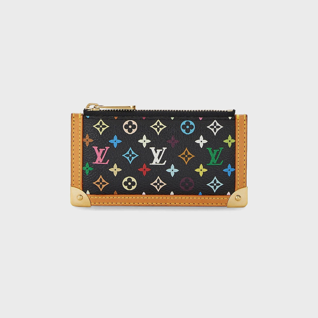 WGACA Louis Vuitton x Takashi Murakami Pochette Cles Coin Wallet - Black / Multi