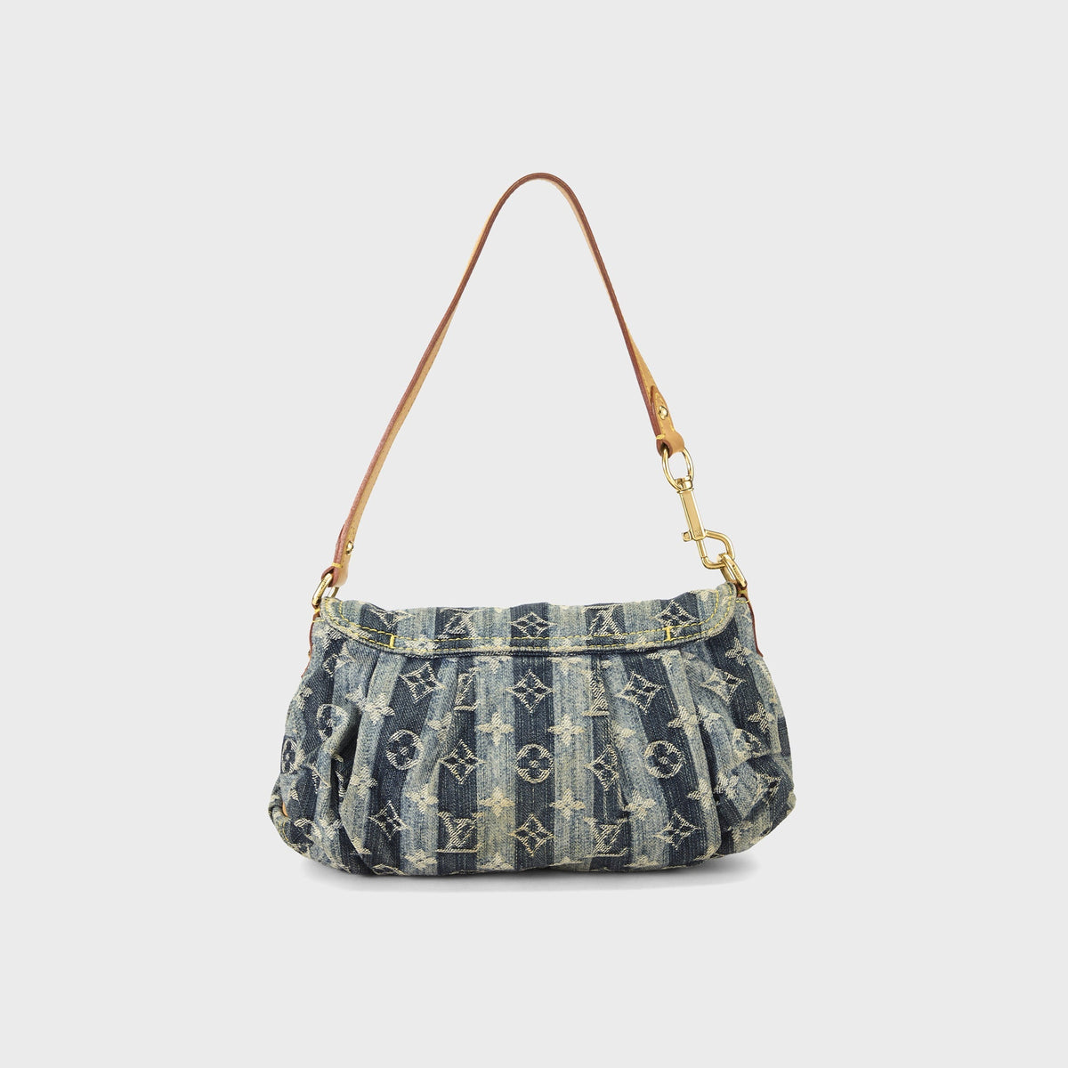 WGACA Louis Vuitton Mini Pleaty Raye Bag - Denim