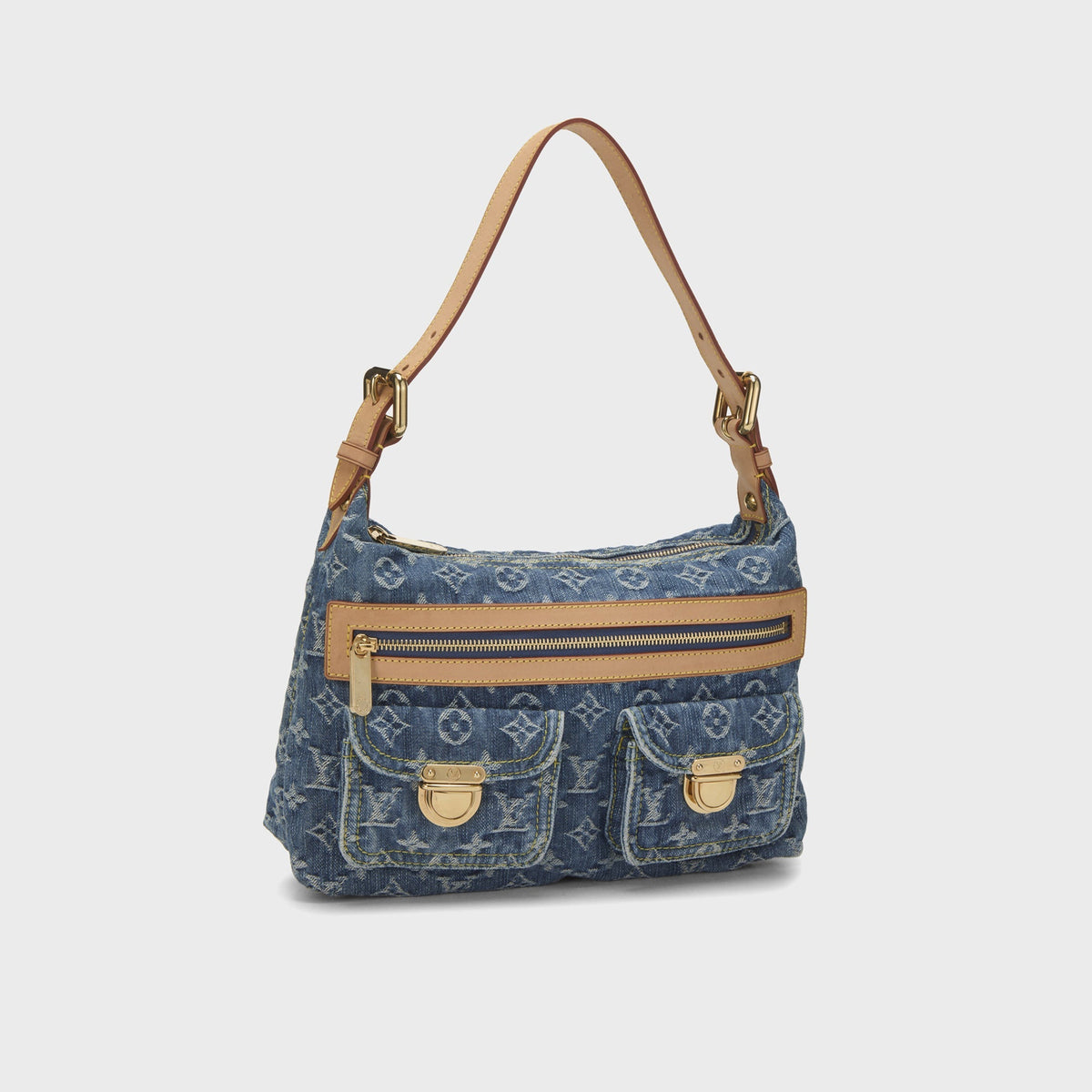 WGACA Louis Vuitton Denim Baggy PM - Blue