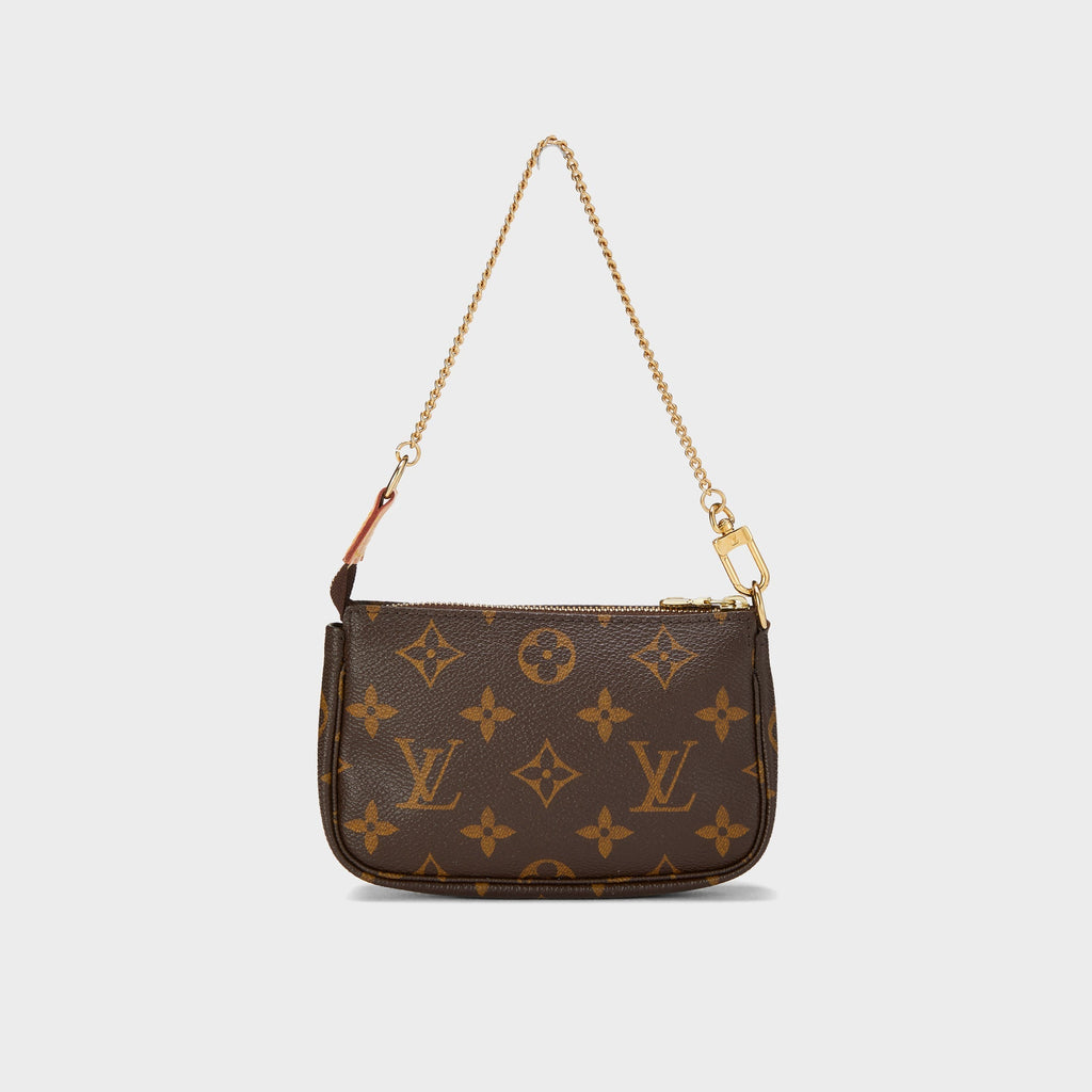 WGACA Louis Vuitton Monogram Mini Pochette Bag - Brown