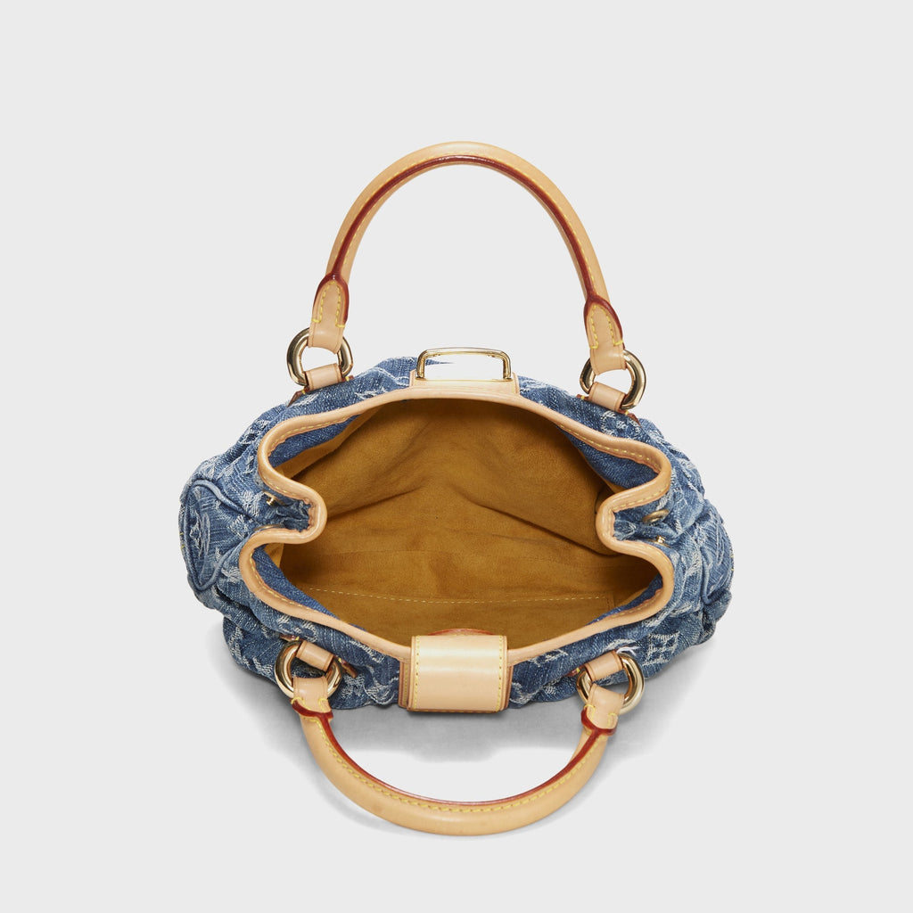 WGACA Louis Vuitton Monogrammed Denim Pleaty - Blue
